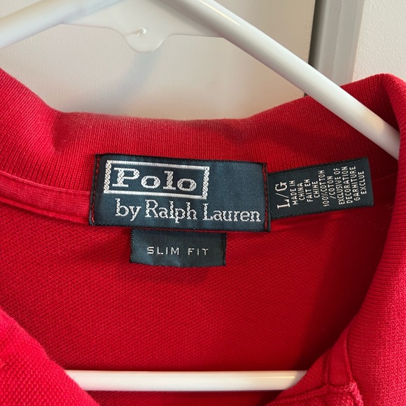 Polo by Ralph Lauren Men Size L Polo Shirt Slim Fit Style - Picture 3 of 5